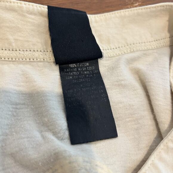 Vintage Garfield Shirt Large Beige Baseball Jersey Button Front Graphic 90s READ - Picture 16 of 16